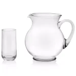 Libbey Acapulco 5-Piece Hand-Blown Glass Pitcher and Drinking Glass Entertaining Set thumbnail 3