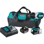 Makita 18V LXT Brushless 3/4 in. Square Drive High Torque Impact Wrench Kit with (2) 5.0Ah Batteries & Bag thumbnail 1