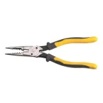 Klein Tools 8-3/8 in. All Purpose Long Nose Pliers with Spring and Wire Stripper thumbnail 1
