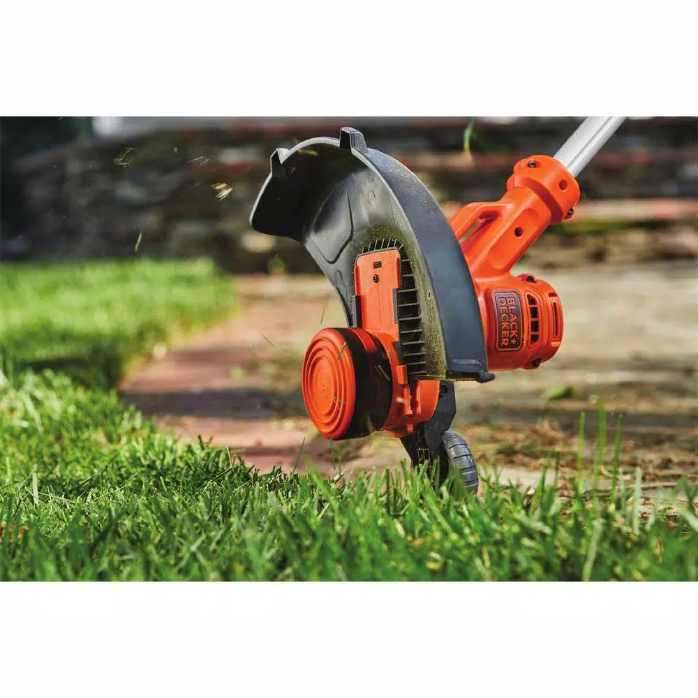 BLACK+DECKER 14 in. 6.5 Amp Corded Electric String Trimmer and Edger with Automatic Feed Spool