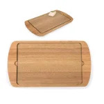 Picnic Time Billboard Rubberwood Serving Tray with Removable Tempered Glass Top thumbnail 6