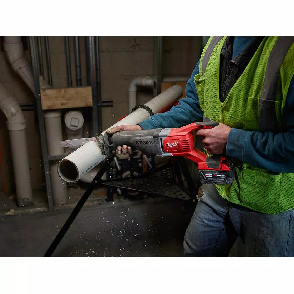 Milwaukee M18 SAWZALL 18V Cordless Reciprocating Saw Kit with (2) 3.0Ah Batteries, Charger, and Hard Case