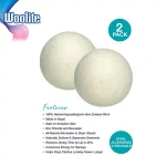 Woolite 100% Wool Dryer Balls, 2 Pack - Natural Alternative to Dryer Sheets thumbnail 4
