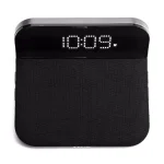 iHome Sleek Digital Alarm Clock with Qi Wireless Charging and USB Port, Designer Fabric Finish thumbnail 2