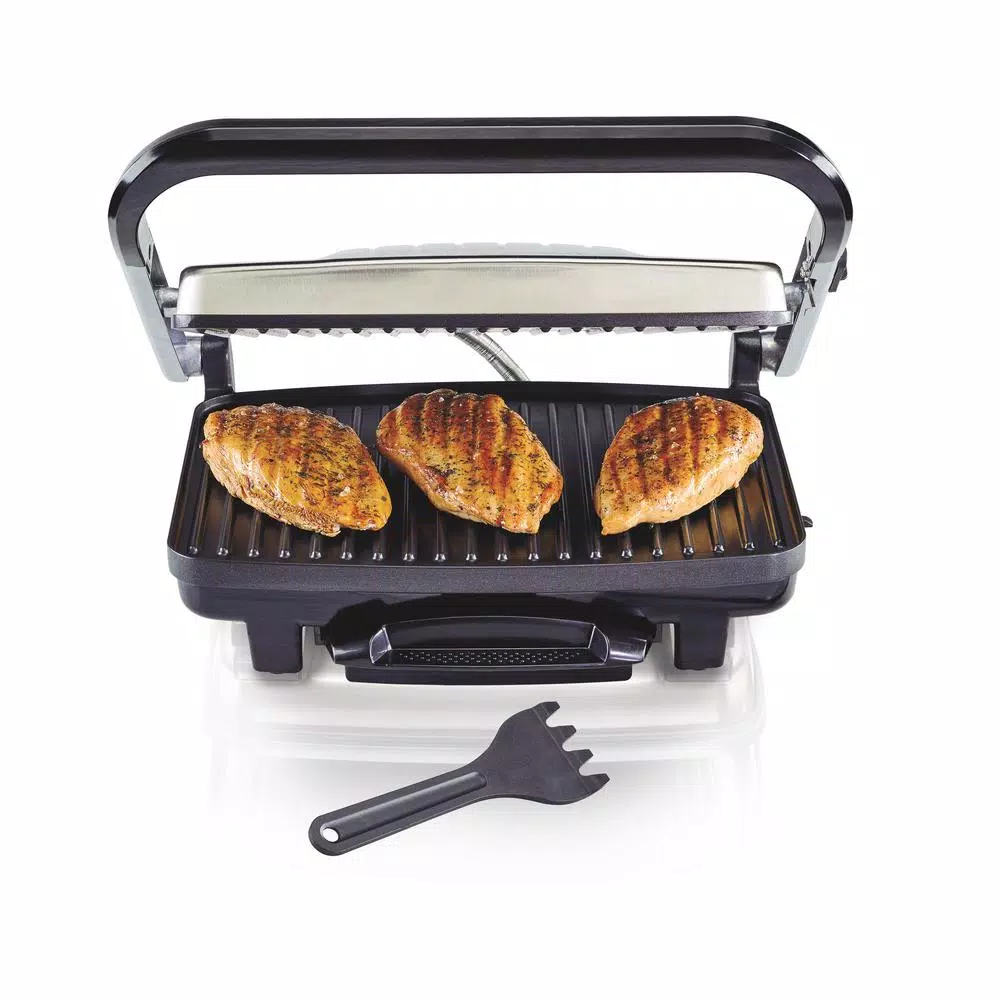 Hamilton Beach Stainless Steel Panini Press and Indoor Grill, 1500W