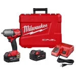 Milwaukee M18 FUEL 3/8 in. Mid-Torque Brushless Cordless Impact Wrench Kit with (2) 5.0 Ah Batteries & Charger thumbnail 1