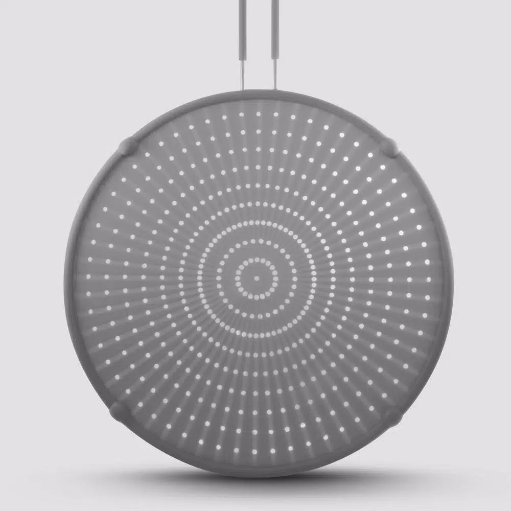 ExcelSteel 13 in. Gray Silicone Splatter Screen with Non-Slip Grip and Stainless Steel Frame