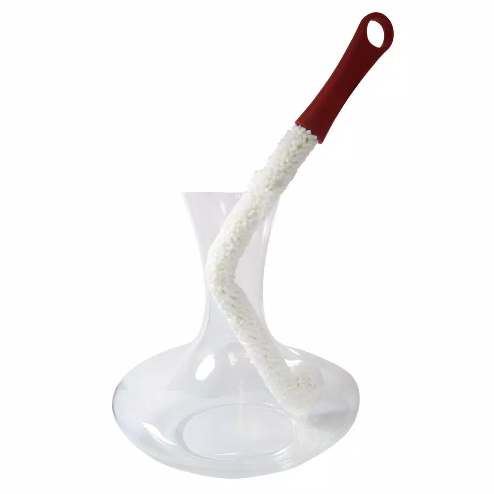 Epicureanist Wine Decanter Cleaning Brush with Non-Abrasive Foam