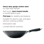 Ecolution Hong Kong Chopstick House 12-inch Aluminum Nonstick Wok with Helper Handle thumbnail 3