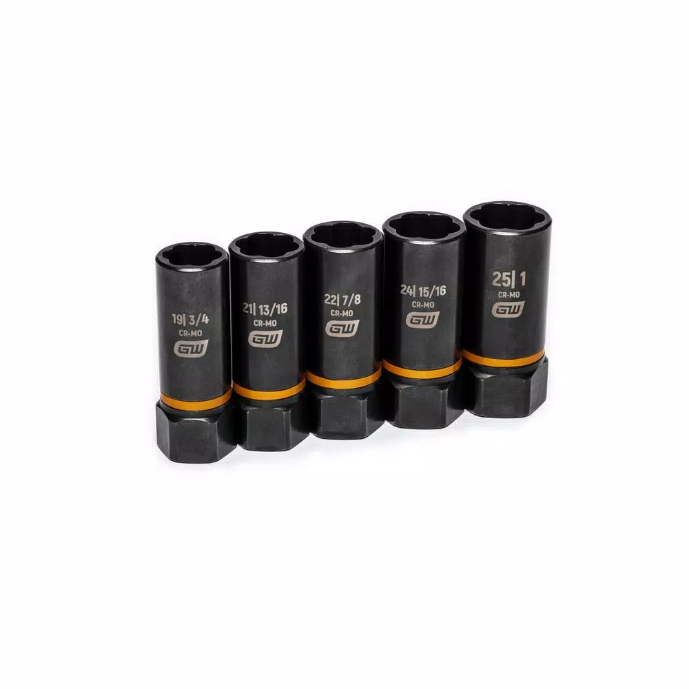 GEARWRENCH Bolt Biter 1/2 in. Drive Deep Extraction Socket Set, 5-Piece