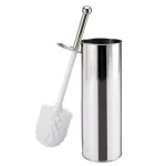 Bath Bliss Chrome Toilet Brush and Holder Set with Stainless Steel Canister thumbnail 2