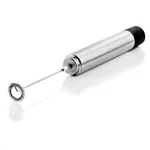 Ovente Stainless Steel Handheld Milk Frother and Electric Beverage Mixer, Silver thumbnail 1