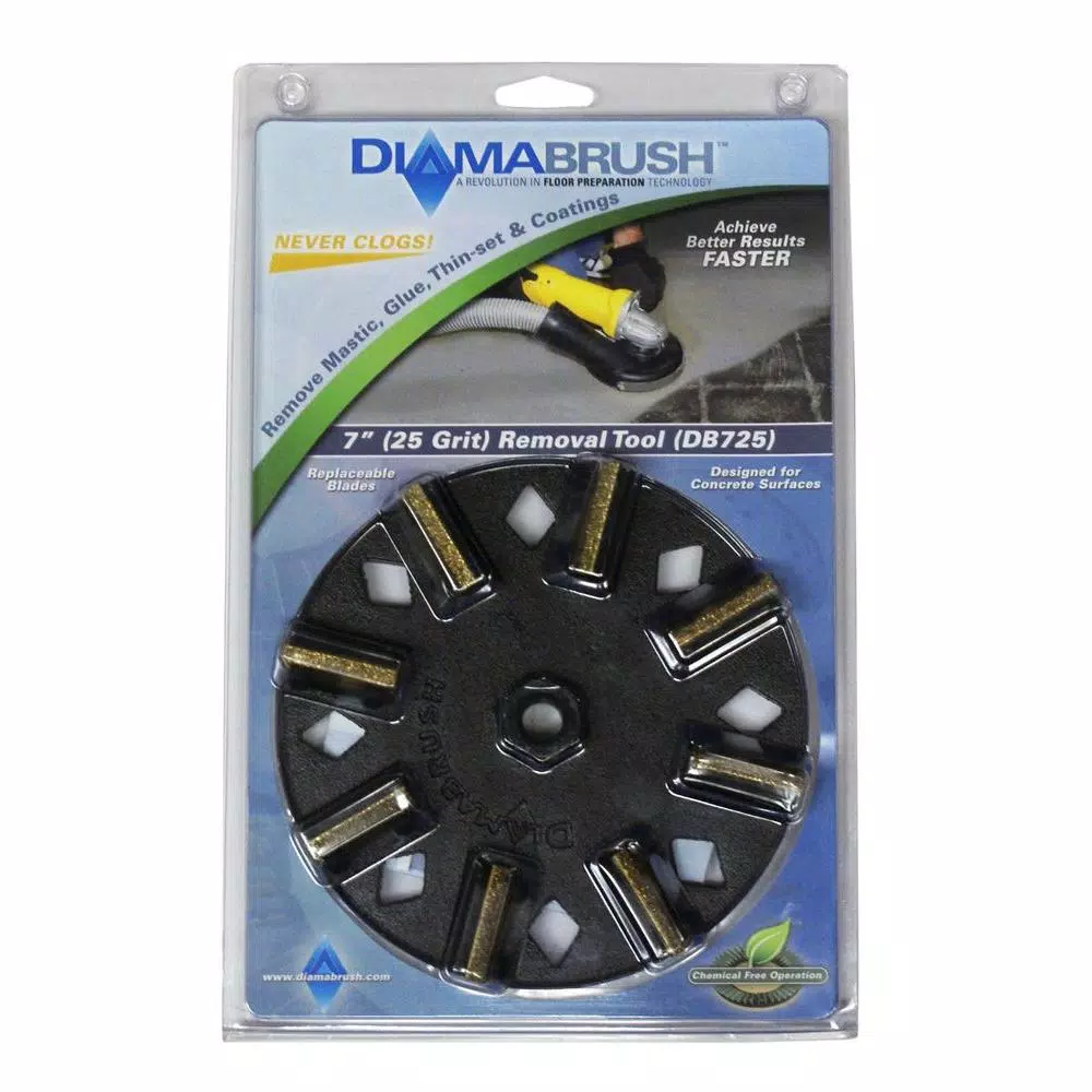 Diamabrush 7 in. Concrete Abrasive Removal Hand Tool for Grinders