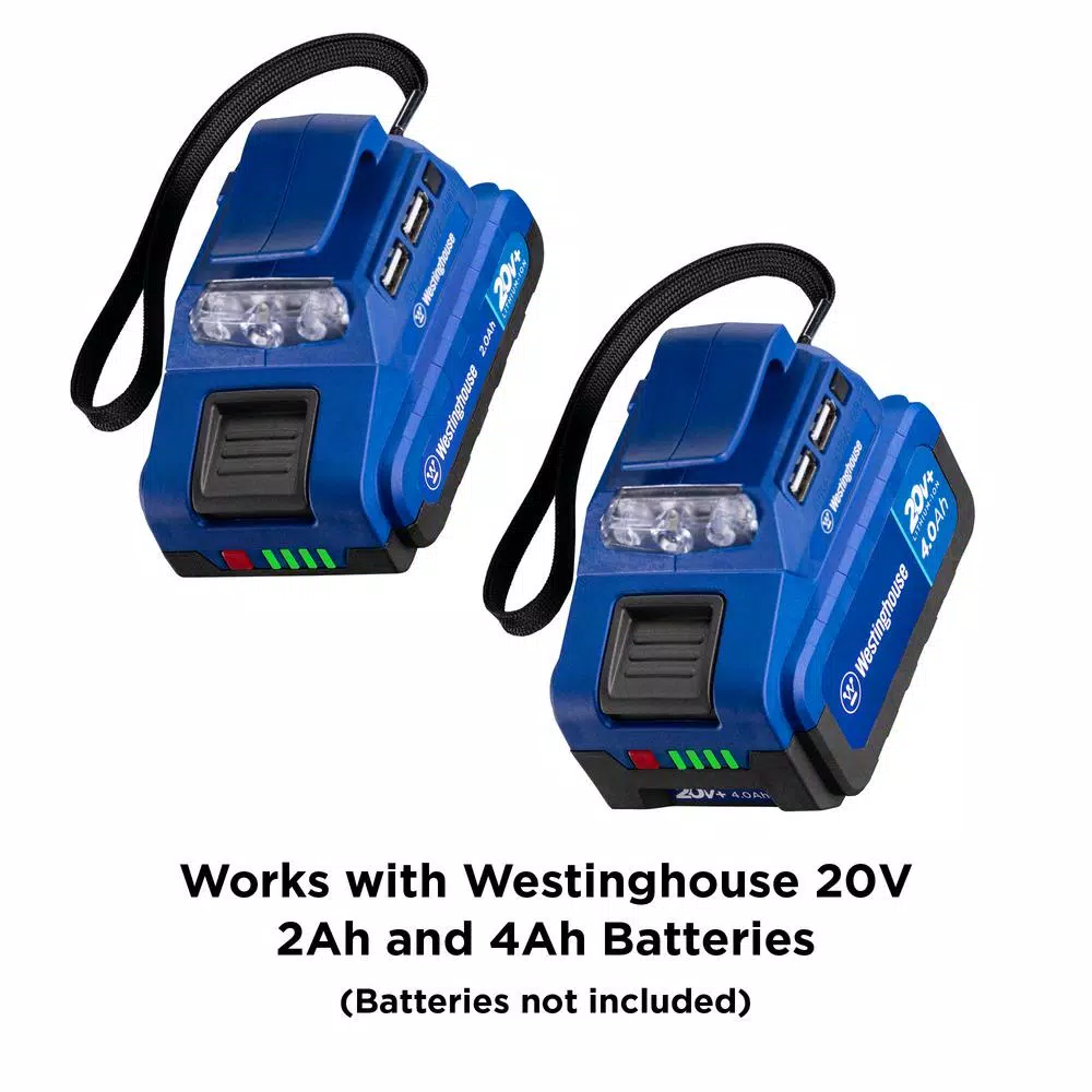 Westinghouse 20V USB Power Adapter with LED Flashlight