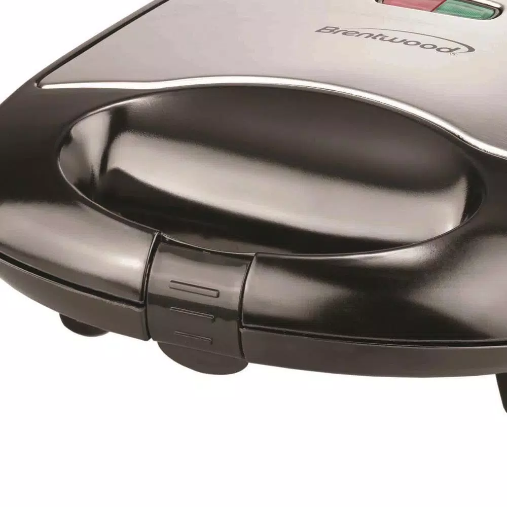 Brentwood Appliances 750W Compact Dual Sandwich Maker, Nonstick, Black
