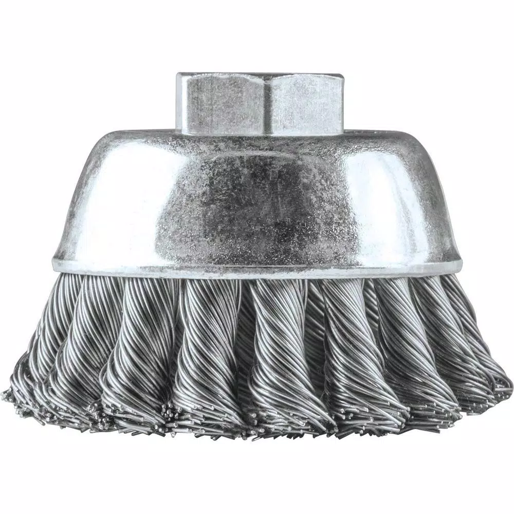 Makita 2-3/4 in. Stainless Steel Knot Wire Cup Brush for Angle Grinders