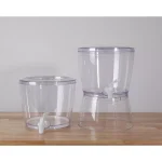Basicwise Stackable 1.4 Gal. Juice and Water Beverage Dispenser with Stand, Clear thumbnail 7