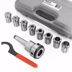 Stark 8-Piece Quick Change Spring Collet Chuck Set with MT3 Shank Holder, 1/8 in. to 1 in. thumbnail 2
