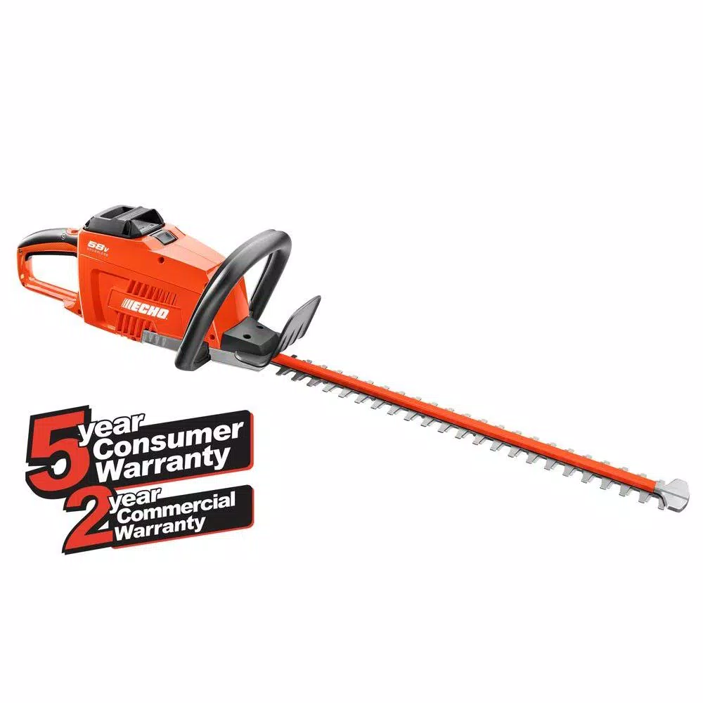 ECHO 58V Cordless Brushless Hedge Trimmer, 24 in. Dual Action Blades