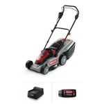 Oregon 40V Brushless Lithium-Ion Cordless Walk Behind Push Lawn Mower with 4.0 Ah Battery and Charger, 16 in. thumbnail 1