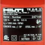 Hilti TE 2-S 120-Volt SDS-Plus Hammer Drill Kit with Premium Bits and Case thumbnail 8