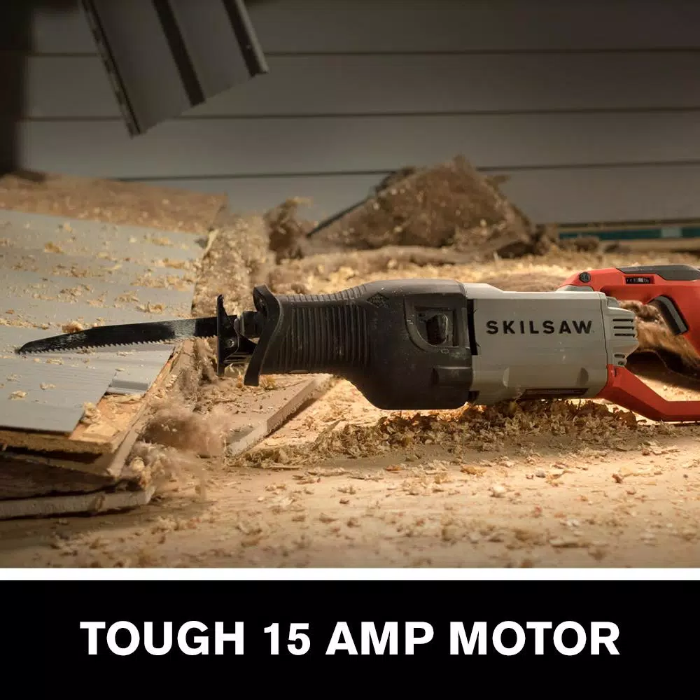 SKILSAW 15 Amp Heavy-Duty Corded Reciprocating Saw with Buzzkill Technology