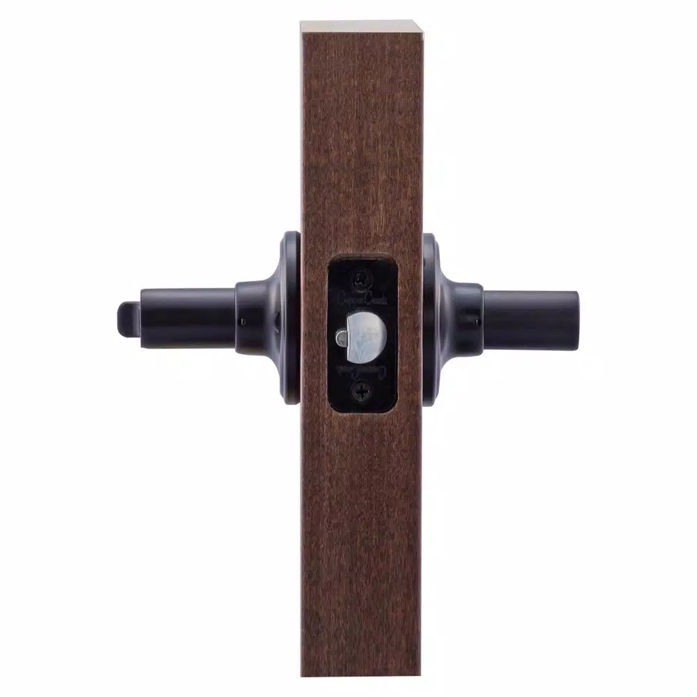 Copper Creek Zane Contemporary Black Keyed Entry Door Lever, Modern Zinc Hardware