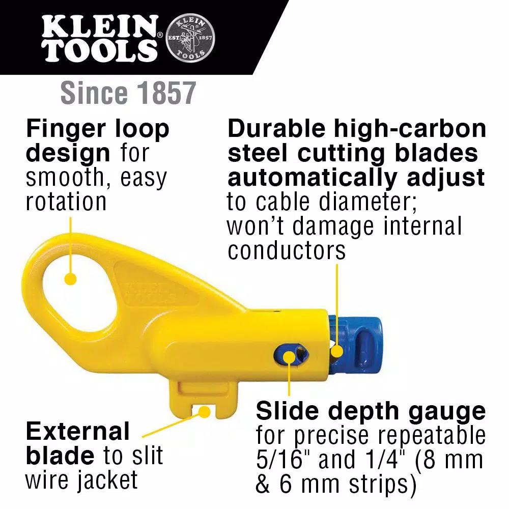 Klein Tools Twisted Pair Installation Kit with Crimper, Stripper, and Punch Down Tool