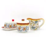 Euro Ceramica Duomo Collection Stoneware Breakfast Accessory Set thumbnail 3