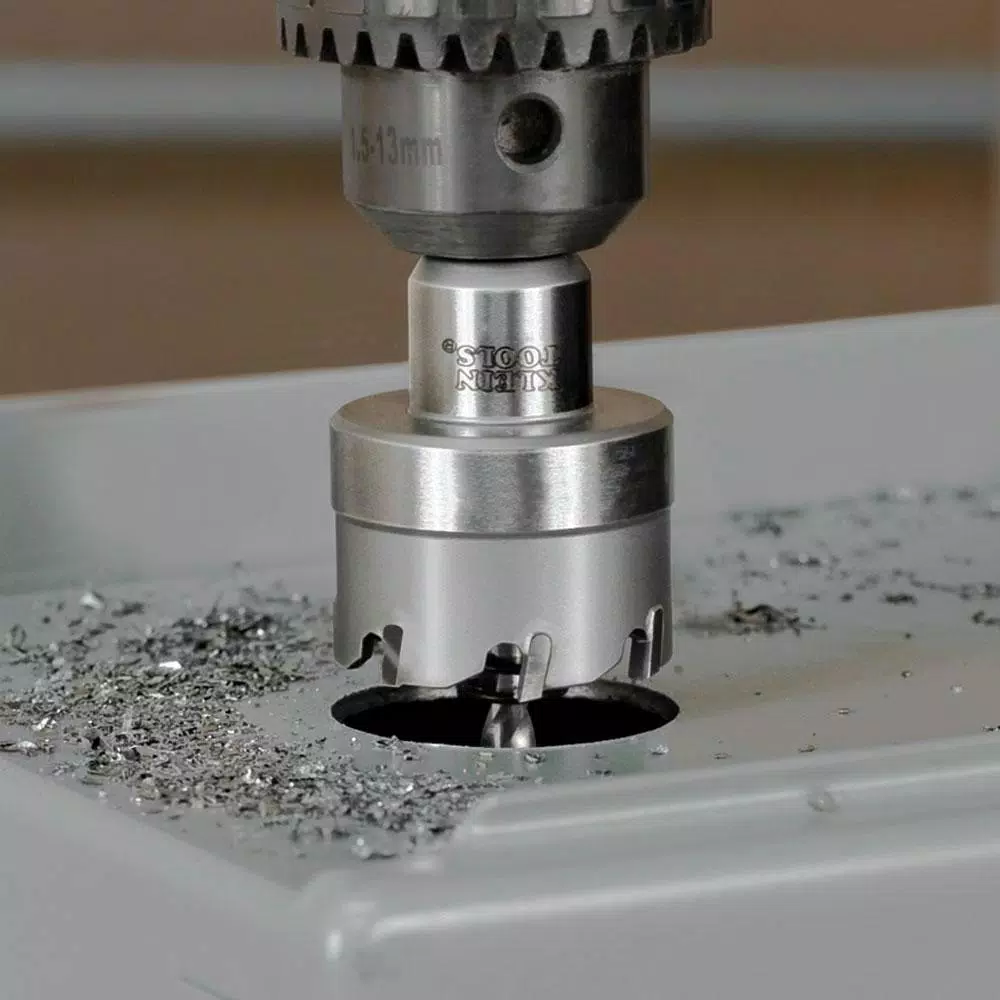 Klein Tools 1-3/8 in. Carbide Hole Cutter with Arbor and Pilot Bit