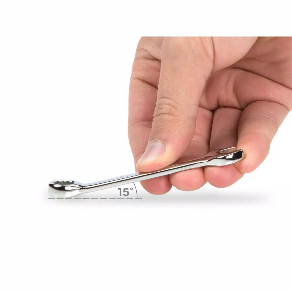 TEKTON 5/16 in. Stubby Combination Wrench, Chrome Vanadium Steel