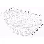 Vintiquewise Natural Bamboo Oval Storage Baskets and Bread Serving Trays, Set of 5 thumbnail 7