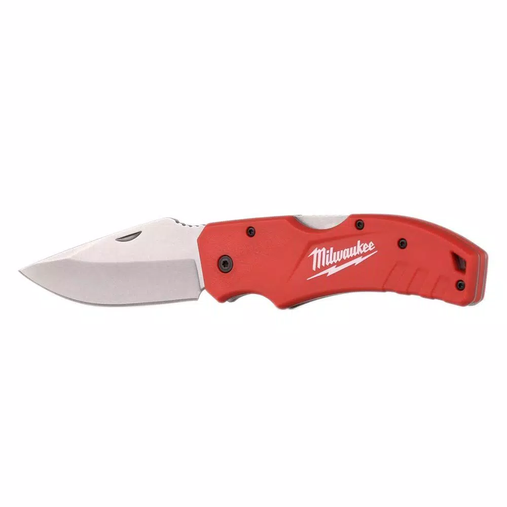 Milwaukee 3 in. Lockback Pocket Knife with Stainless Steel Blade