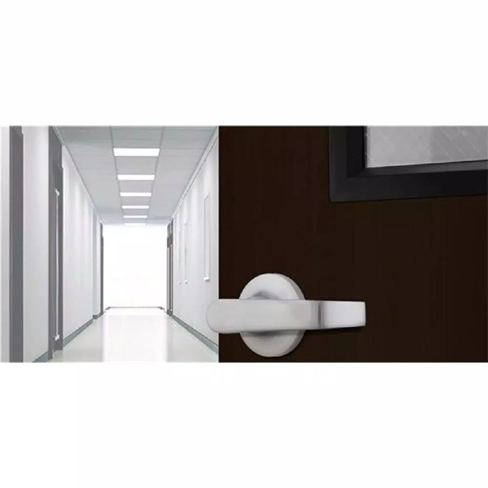Universal Hardware Satin Chrome Standard Duty Passage Lever, ANSI Grade 2, 2-3/4 in. Hall/Closet Lock