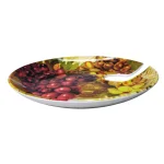 Epicureanist Cocktail Tray and Wine Glass Holder Set of 4 - Grape Vineyard Design thumbnail 3