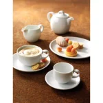 Oneida Queensbury and Hunt Classic Coupe White Porcelain Creamer Jugs, 6.75 oz (Set of 24) thumbnail 4