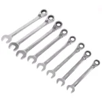 WEN 16-Piece Metric Reversible Ratcheting Combination Wrench Set with Storage Pouch thumbnail 3