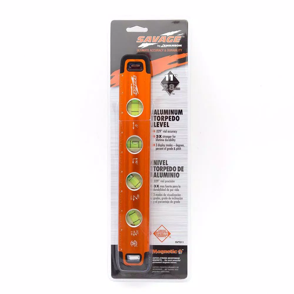 Swanson Tool Co. 11 in. Magnetic Torpedo Level