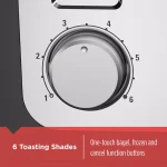 BLACK+DECKER 4-Slice Stainless Steel Wide Slot Toaster with Crumb Tray thumbnail 3