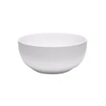 Q Squared Diamond Round 10 in. White Melamine Serving Bowl thumbnail 1