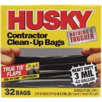 HUSKY 42 Gal. Heavy Duty Clean-Up Trash Bags, 3 mil Thickness, 32-Count Case thumbnail 2