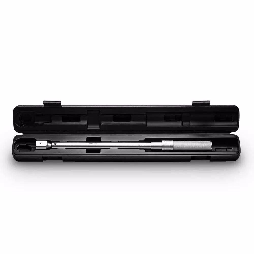 Capri Tools Interchangeable Torque Wrench Set, 30-250 ft./lbs., 14mm x 18mm with 10 Heads & Storage Case