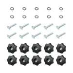 POWERTEC T-Track Knob Kit with 7-Star Knobs, Bolts, and Washers for Woodworking Jigs (10-Pack) thumbnail 1