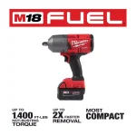 Milwaukee M18 FUEL 3-Tool Combo Kit: Hammer Drill, Impact Driver & High Torque Impact Wrench thumbnail 7