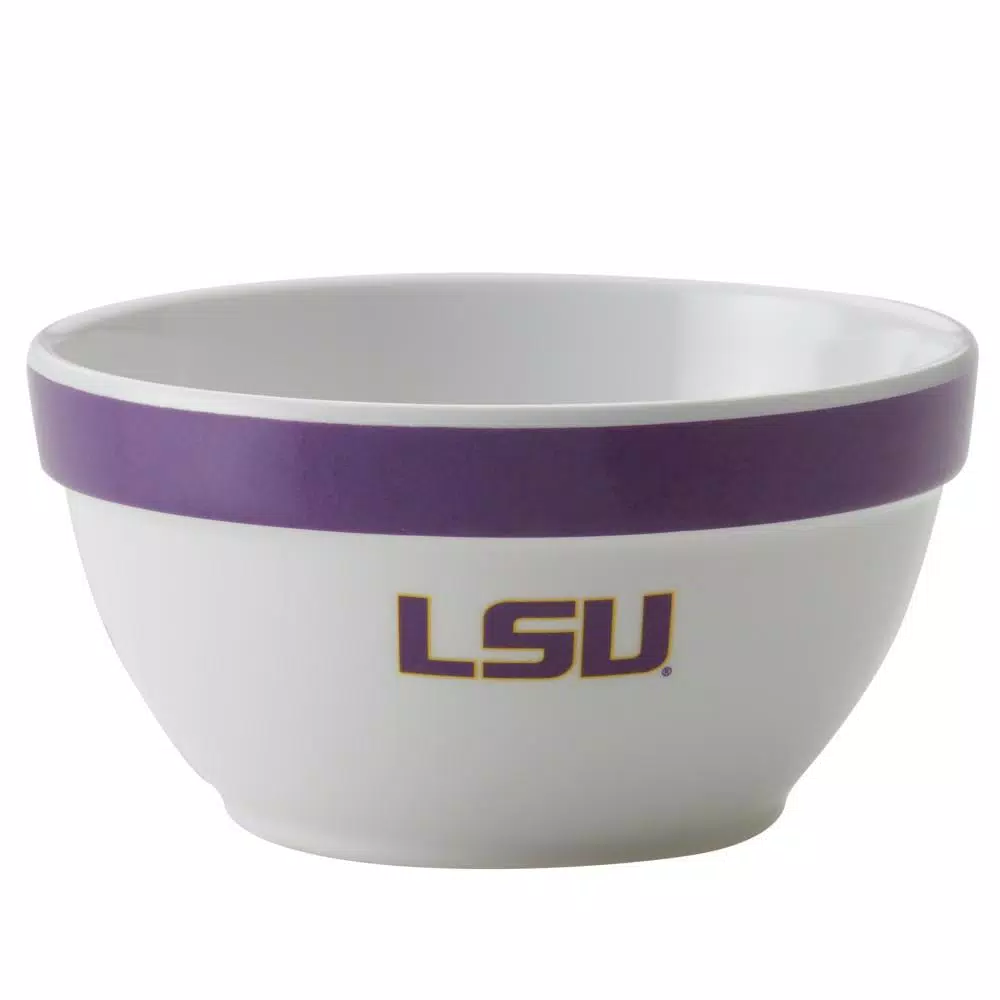 College Kitchen Collection LSU Tigers 4-Piece Party Bowl Set, Purple, 8 oz