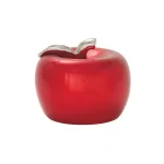 LITTON LANE Modern Reflections 11 x 9 in. Red Ceramic Decorative Apple Sculpture thumbnail 2