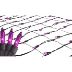 Northlight Purple Mini Net Style Tree Trunk Wrap Christmas Lights with Brown Wire, 2 ft. x 8 ft. thumbnail 1