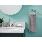 MOEN Idora Press and Mark Chrome Towel Ring - Wall Mount Hand Towel Holder thumbnail 6