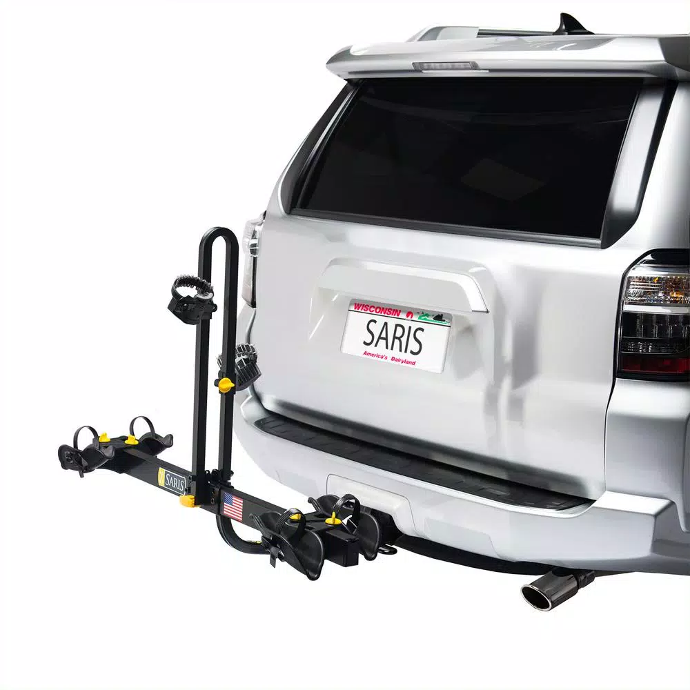 SARIS Freedom 2-Bike Tray Hitch Bike Rack, 70 lbs Capacity, Universal 1 in. and 2 in. Hitch Fit