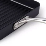 Cooks Standard 11 in. Hard-Anodized Aluminum Nonstick Square Grill Pan, Black thumbnail 2